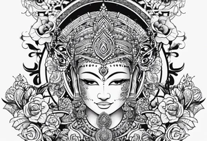 Tattoo should include below symbols. It's a Brahmi script tattoo idea