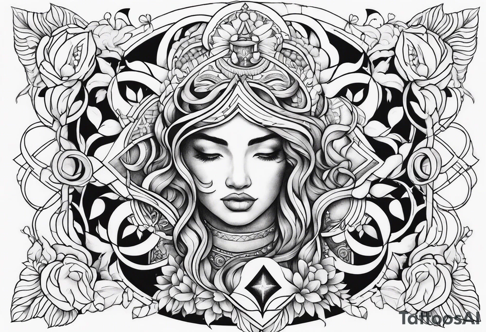 Love, source, abundance, Gemini symbol tattoo idea