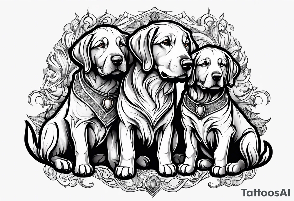Curberus puppy tattoo idea