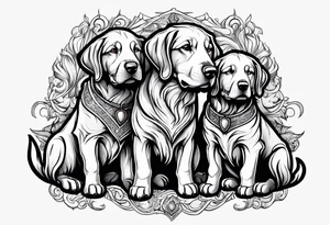 Curberus puppy tattoo idea
