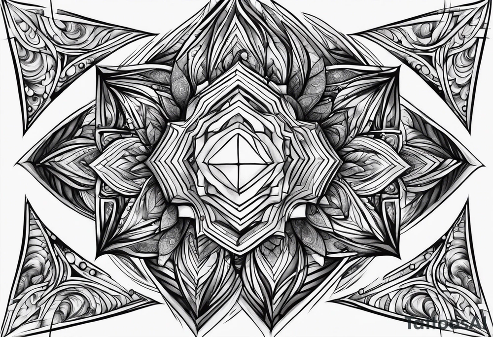 Fractals square tattoo idea