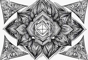 Fractals square tattoo idea