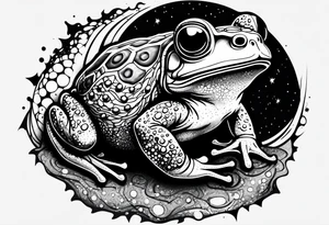 Toad pointing at space tattoo idea