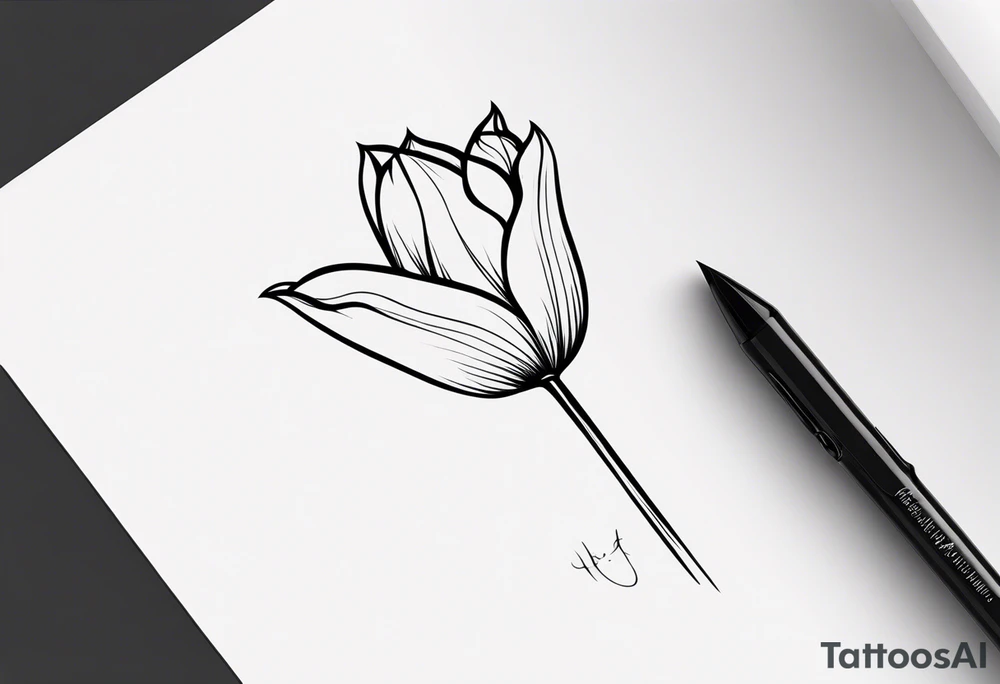 Tulip tattoo idea