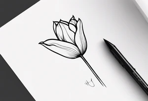 Tulip tattoo idea