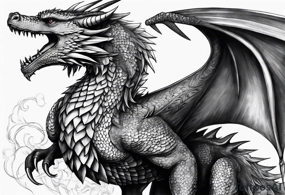 game of thrones dragons tattoo idea