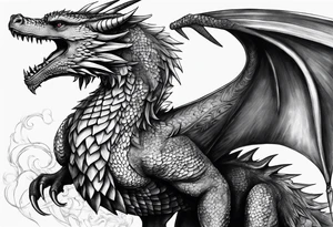 game of thrones dragons tattoo idea