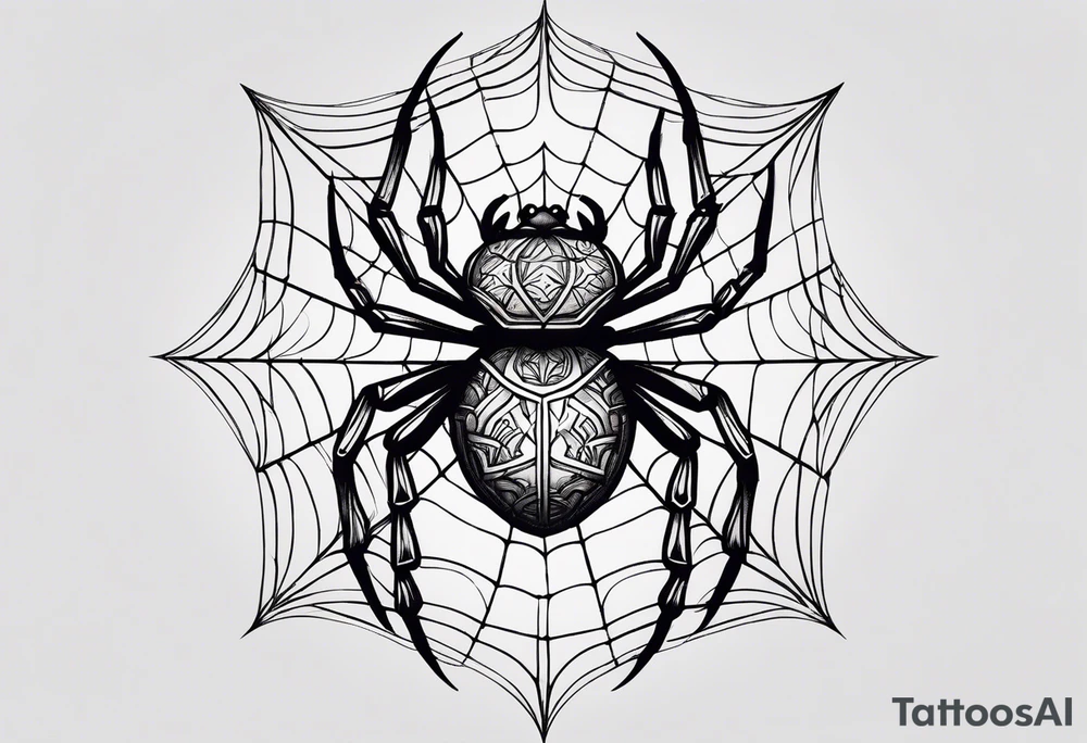 Spider tattoo idea
