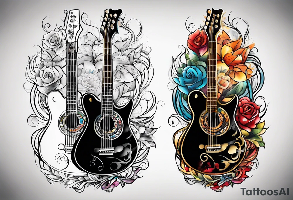 guitar tattoo idea
