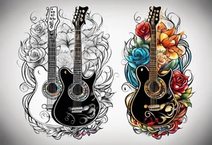 guitar tattoo idea