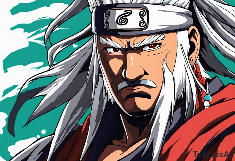 Sage mode jiraiya from the anime naruto tattoo idea