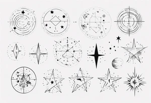 Constellations tattoo idea