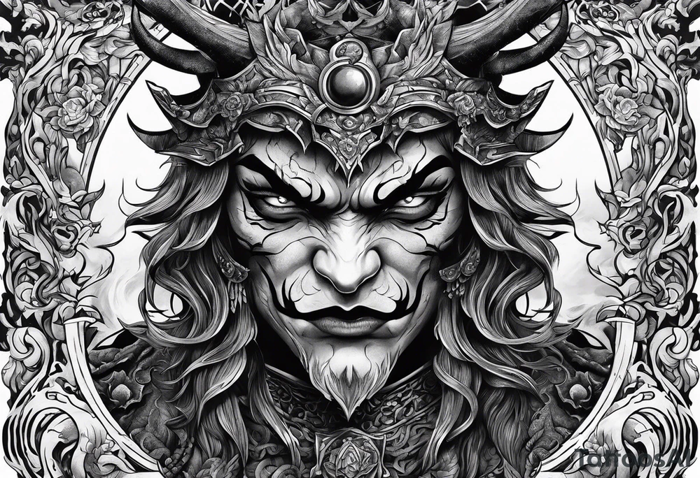 The demon enters the gate tattoo idea