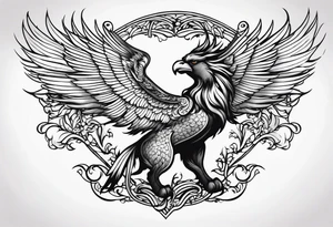 Mythical Griffin tattoo idea