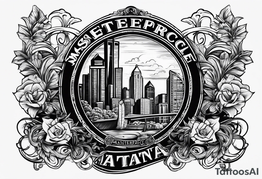 Atlanta Georgia coordinates tattoo idea