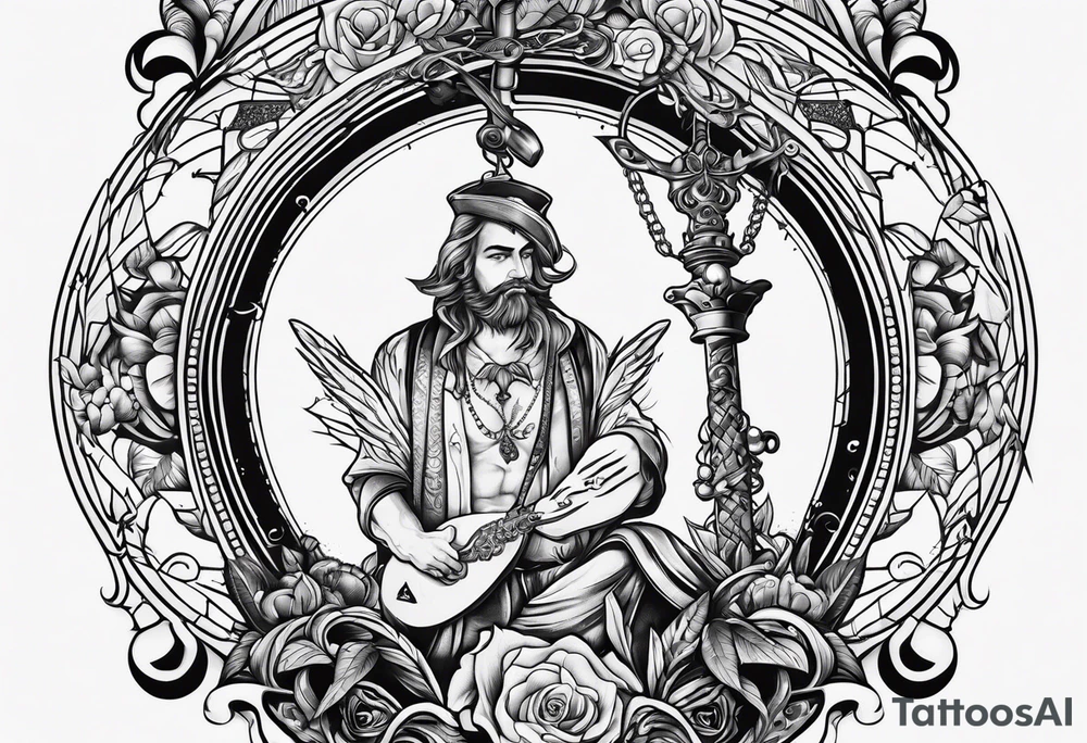hanged man tattoo idea