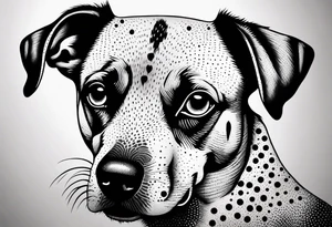 very cute dog tattoo idea