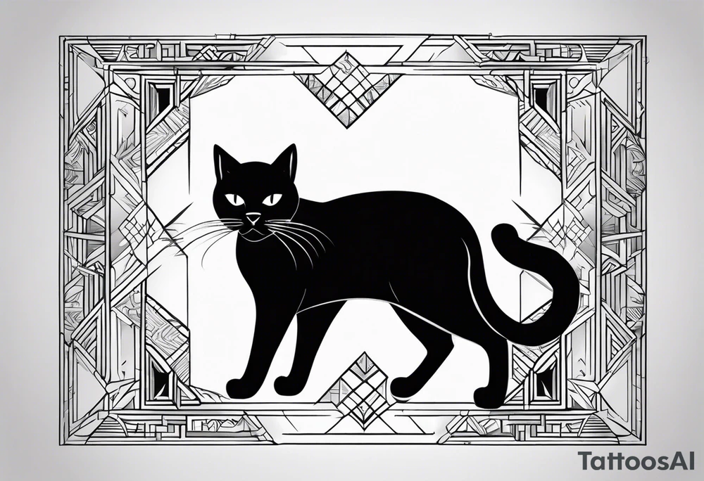 Black Cat tattoo idea