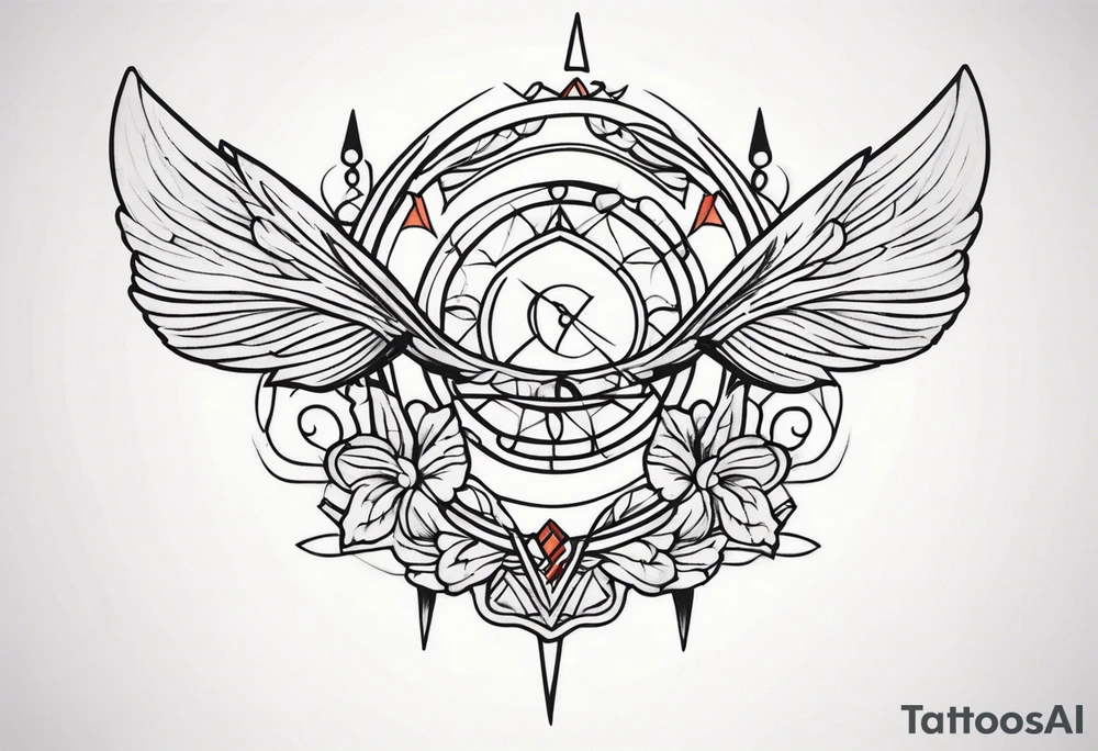 needle and thred tattoo idea