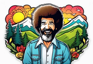 Bob Ross tattoo idea