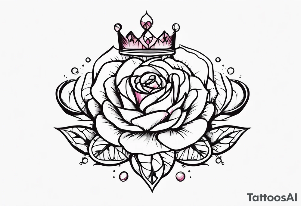the rose queen's crown tattoo idea