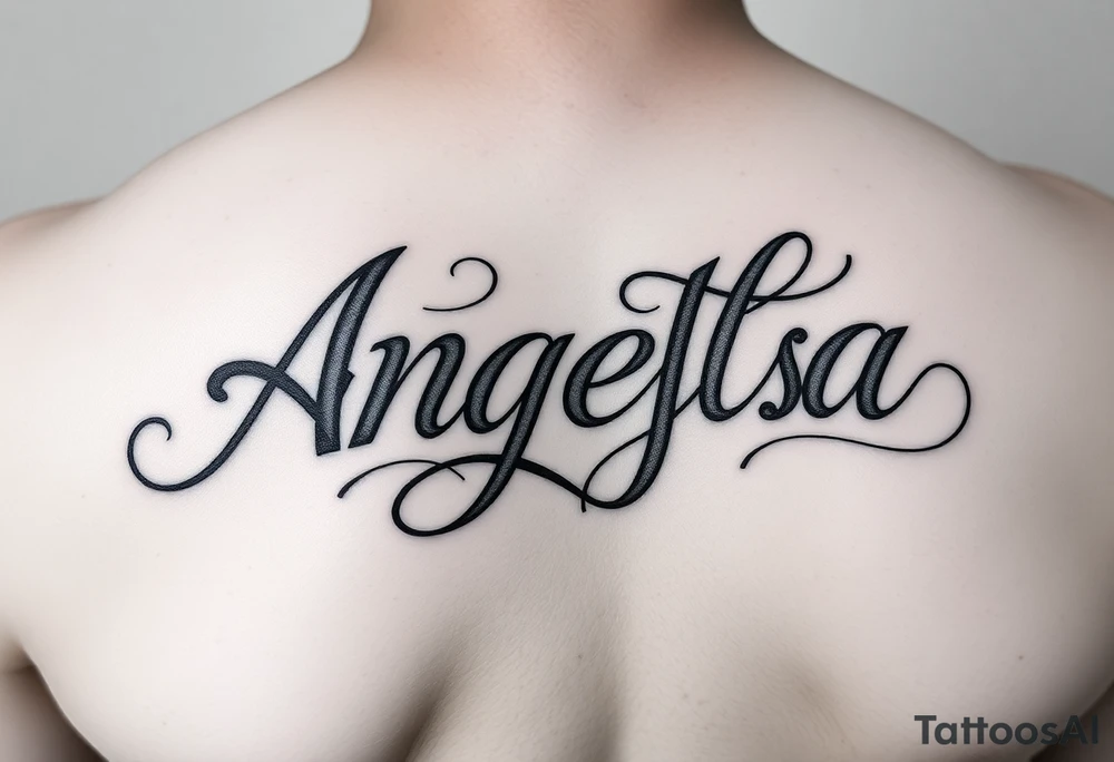 The name Angela and Jesse Combined tattoo idea