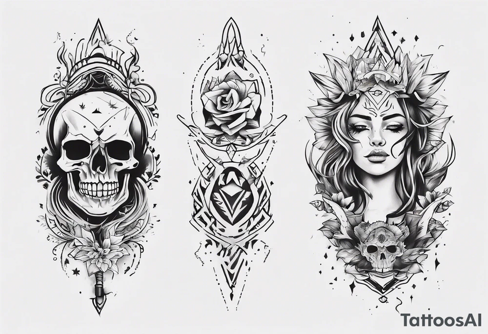 Surprise me with a tattoo, suitable for the back of the forearm tattoo idea