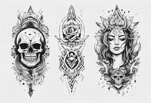 Surprise me with a tattoo, suitable for the back of the forearm tattoo idea