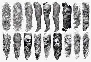 ARM SLEEVE 
REALISTIC tattoo idea