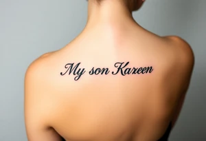 My son Karen tattoo idea