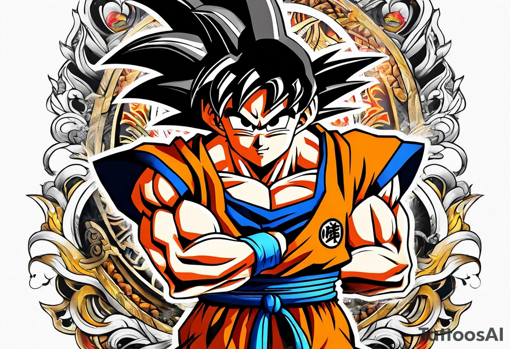 Son goku tattoo idea