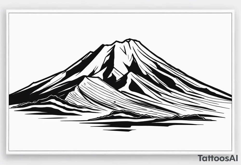 Mount etna tattoo idea