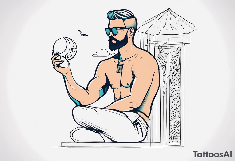 man penis tattoo idea