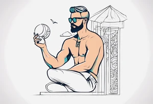 man penis tattoo idea
