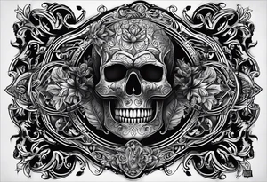 Scrolls that say “BUSHWICK” “ Darkside” “A.O.” tattoo idea