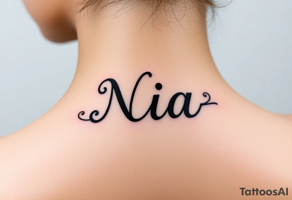 name Nia tattoo idea