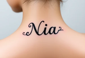 name Nia tattoo idea