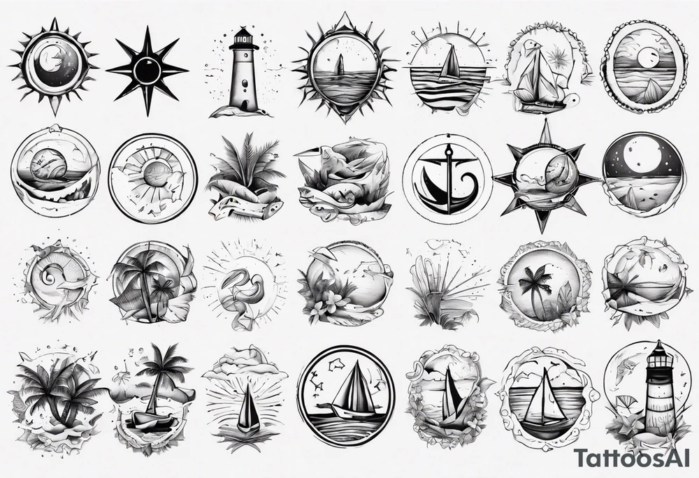 beach tattoo idea