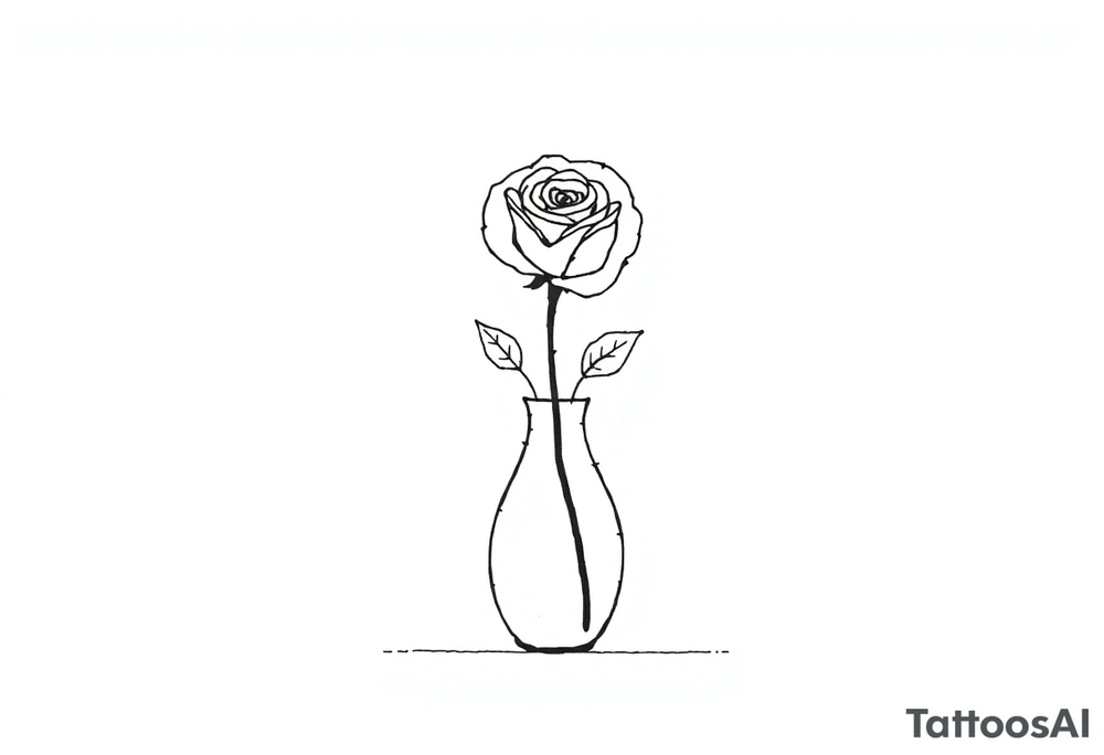 are you going to see the rose in the vase or the dust on the shelf tattoo idea