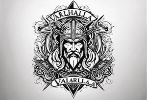 Valhalla cour warrior tattoo idea