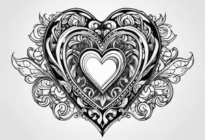 stone heart tattoo idea