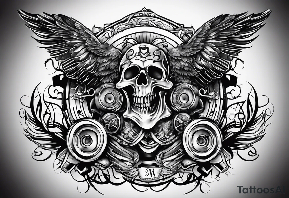 music related tattoo idea
