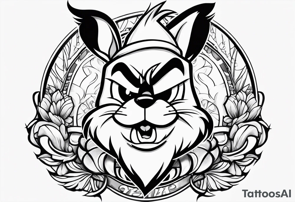 Taz mania the looney tunes character tattoo idea