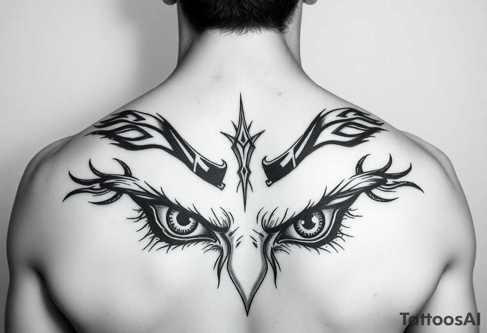 Eyes big and small on my chest for a man terrorizing with his eyes tattoo idea