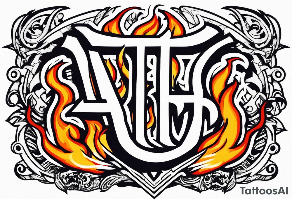 Valhalla on fire tattoo idea