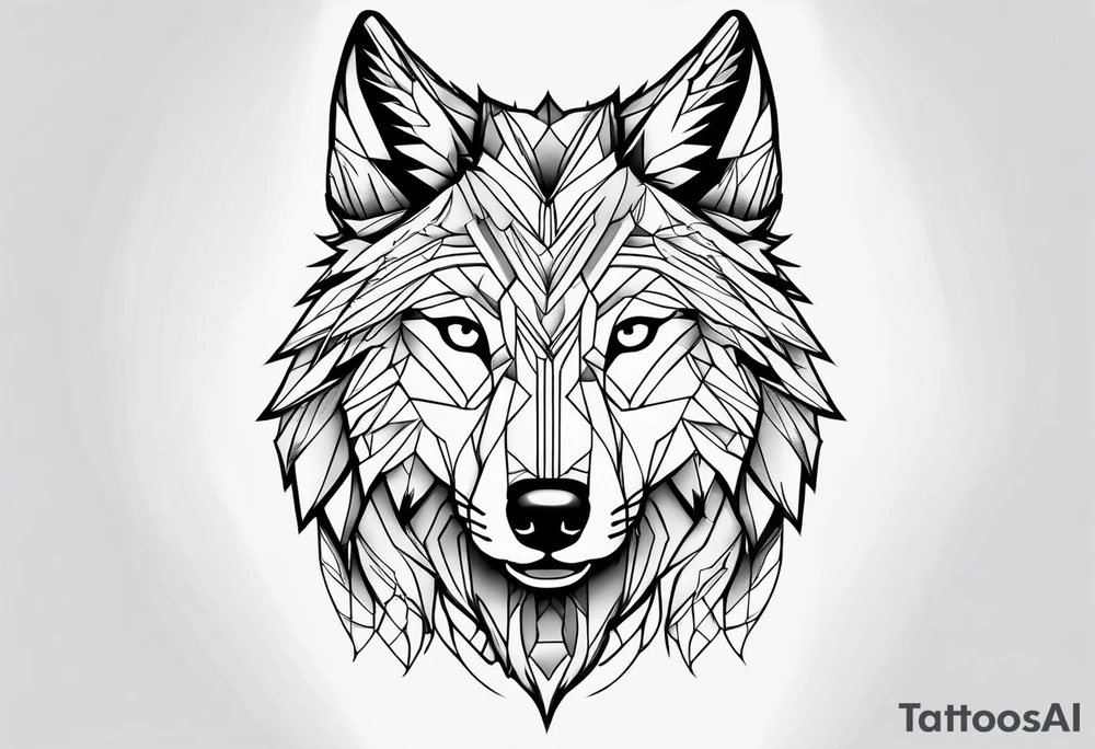 Male young Wolf tattoo idea