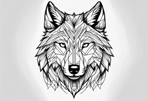 Male young Wolf tattoo idea