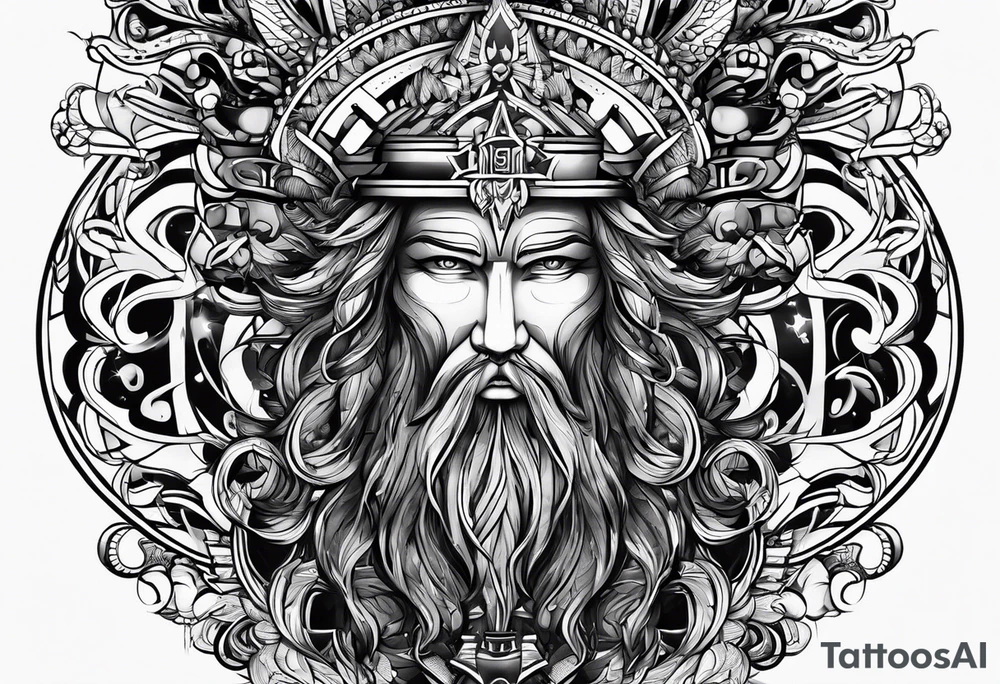 Men's tattoo. "God is inside me" tattoo idea