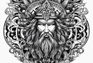 Men's tattoo. "God is inside me" tattoo idea