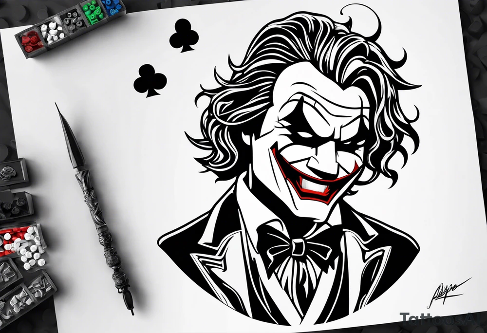 Lego joker tattoo idea